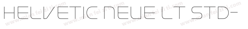 Helvetic Neue lT Std字体转换